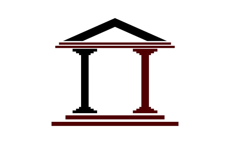 Шаблон логотипу Building Law Justice