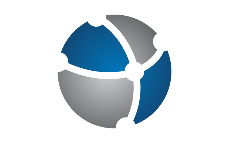 Vecteur de modèle de logo de technologie Atom