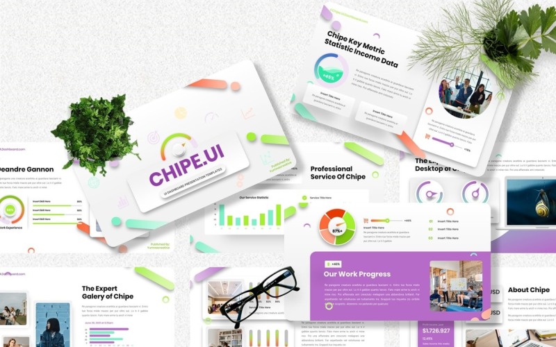 Chipe - Modello di nota chiave del dashboard dell'interfaccia utente