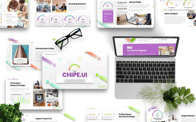 Chipe – UI Dashboard Šablona prezentace Google