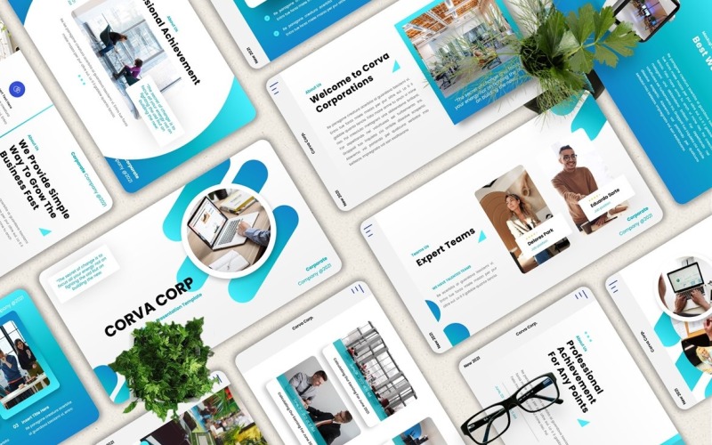 Corva - Corporate Keynote-Vorlage