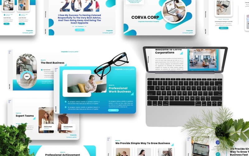 Corva - Modelo Corporativo de Googleslide