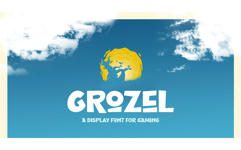 Grozel Gaming-weergavelettertype