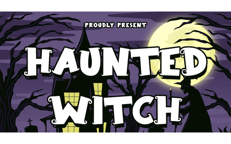 Haunted Witch Halloween Display Font