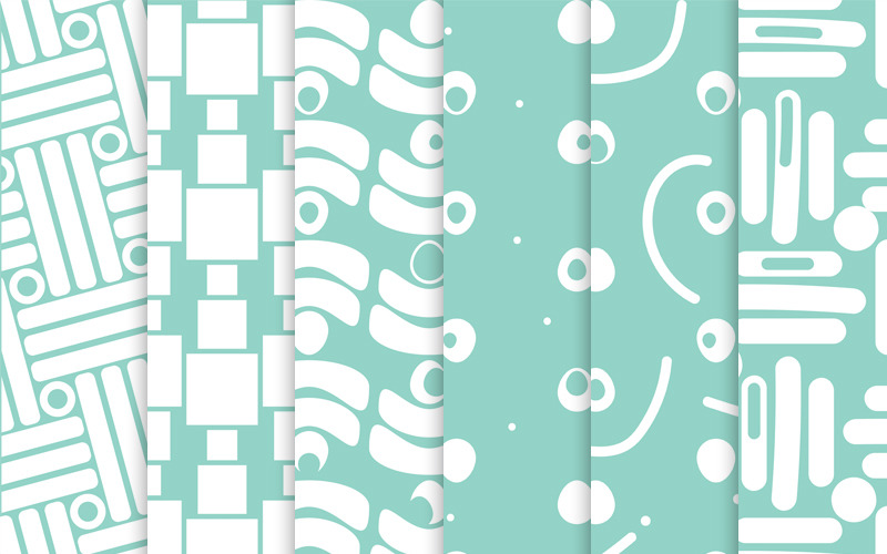 6 abstract uniek patroon