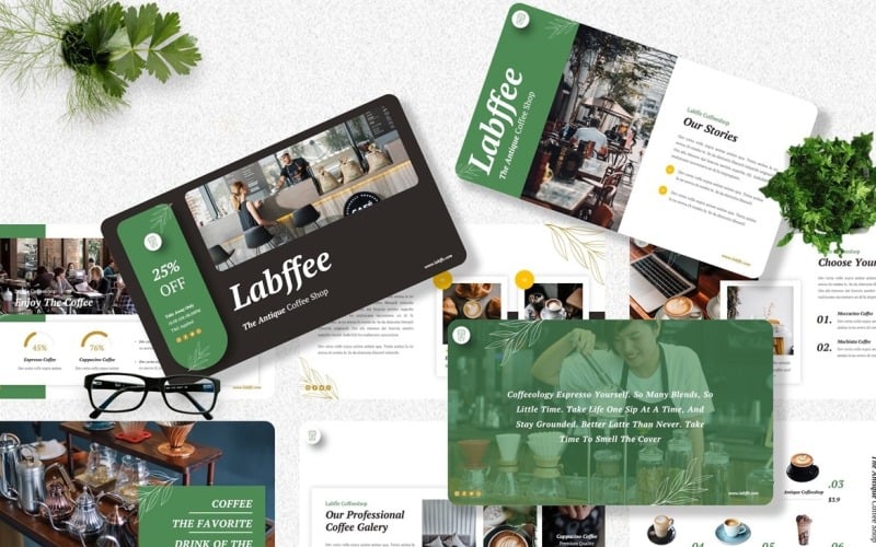 Labffe - Modello PowerPoint per caffetteria