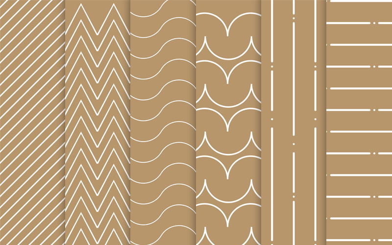 Modèle de modèles sans couture à 6 lignes