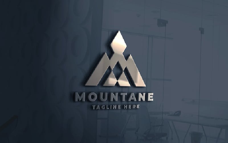 Шаблон логотипа Mountane Letter M Pro