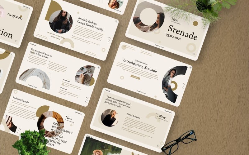 Srenade - Modello di nota chiave di fotografia