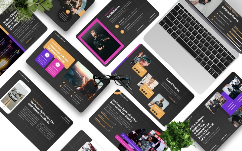 Twist - Modèle PowerPoint de studio de cinéma