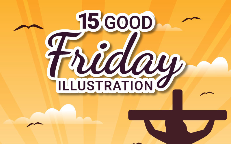 15 Feliz Viernes Santo Ilustración