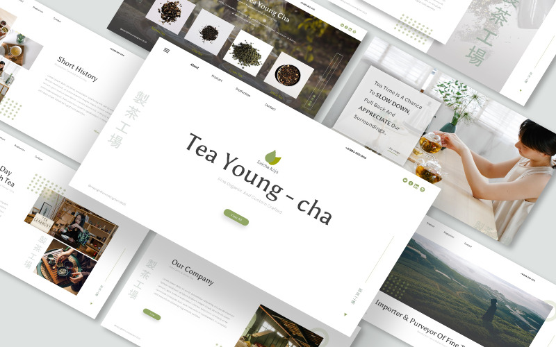 Modelo de Powerpoint de Chá Young Cha