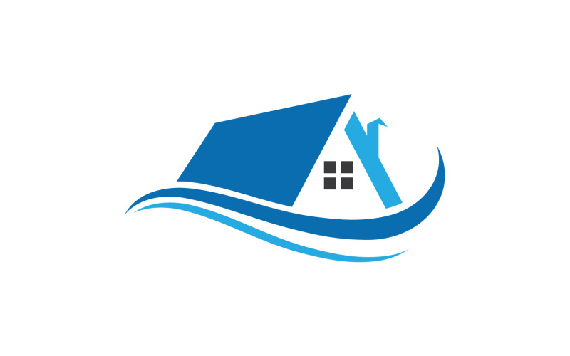 Maison vendre, propriété, bâtiment logo vecteur v12
