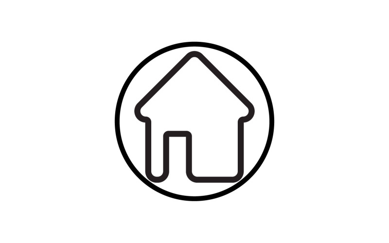 Vendita casa, proprietà, costruzione logo vettoriale v18