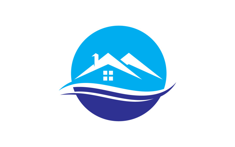 Vendita casa, proprietà, edificio logo vettoriale v24