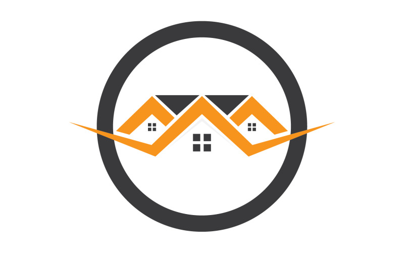 Vendita casa, proprietà, edificio logo vettoriale v56