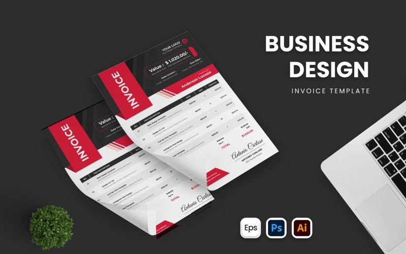 Business Design számla sablon