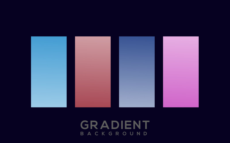 Belle collection de vecteurs de palette Solor Gradient