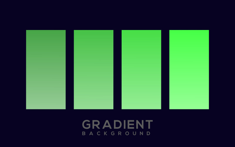 Groene Gradiënt Achtergrond Vector Set