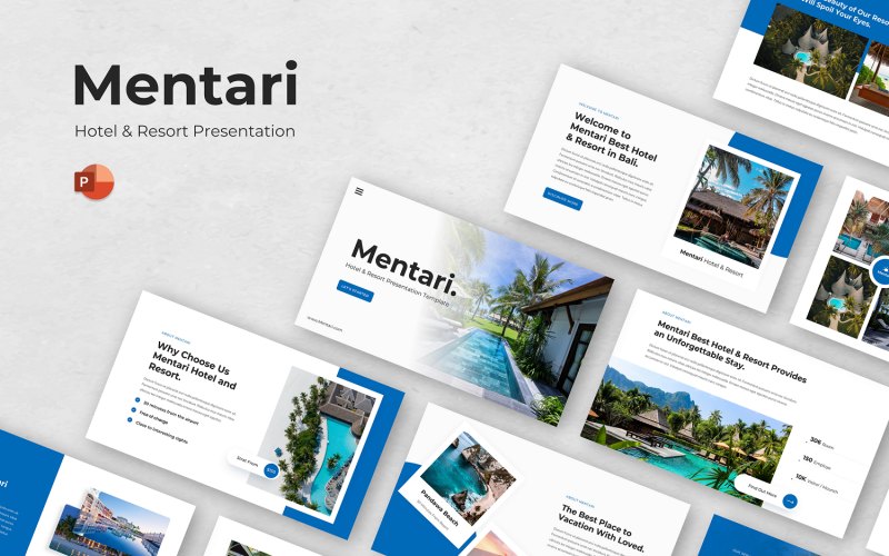 Mentari - 酒店及度假村 PowerPoint 演示文稿