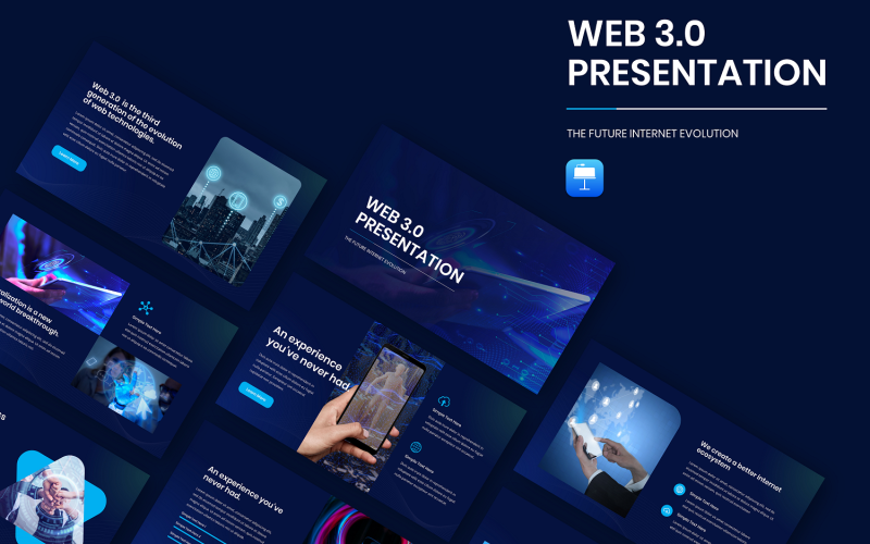 Шаблон презентації Keynote WEB 3.0