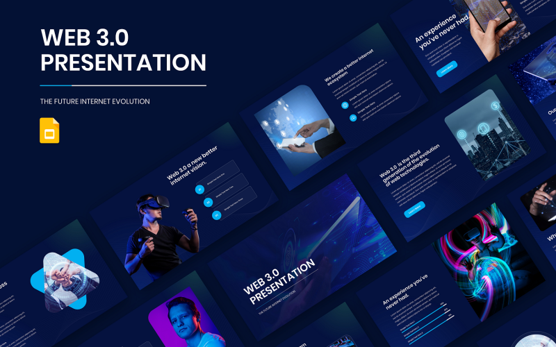 WEB 3.0 谷歌幻灯片演示模板