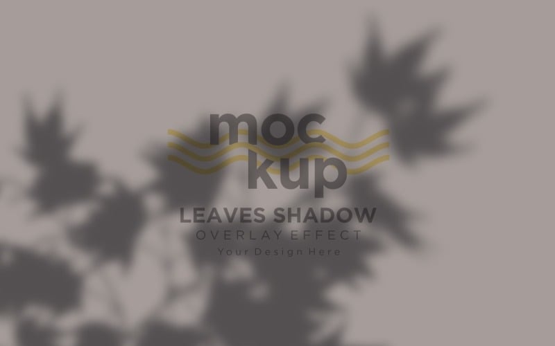 Leaves Shadow Overlay Effect Mockup 483