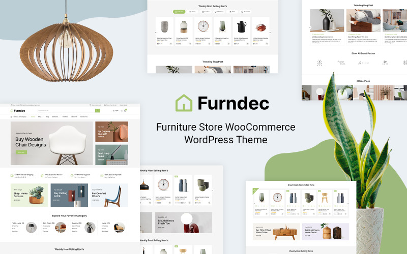 Furndec - Тема WooCommerce для мебели, декора и ремесел