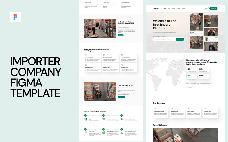 Importeur Bedrijf Figma Template