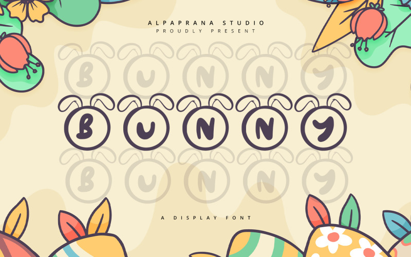 Bunny — urocza wyświetlana czcionka