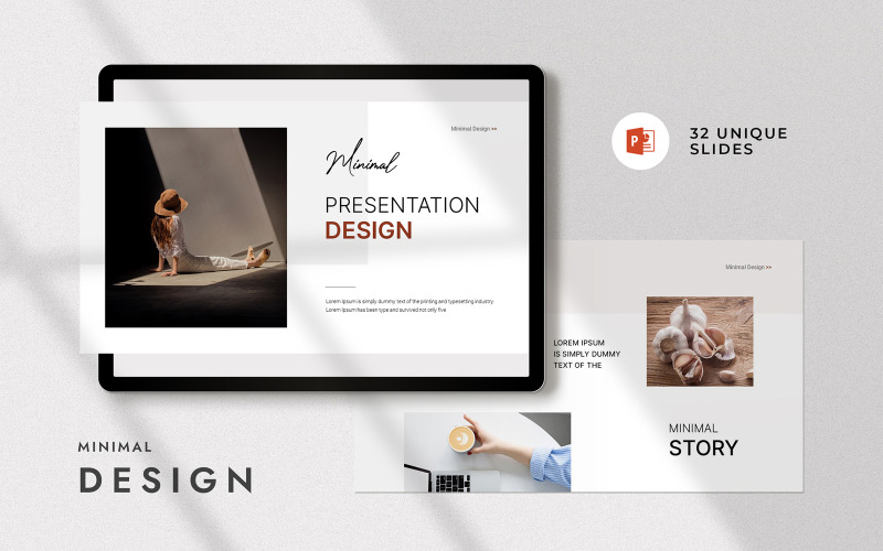 Layout del modello PowerPoint di presentazione minimo