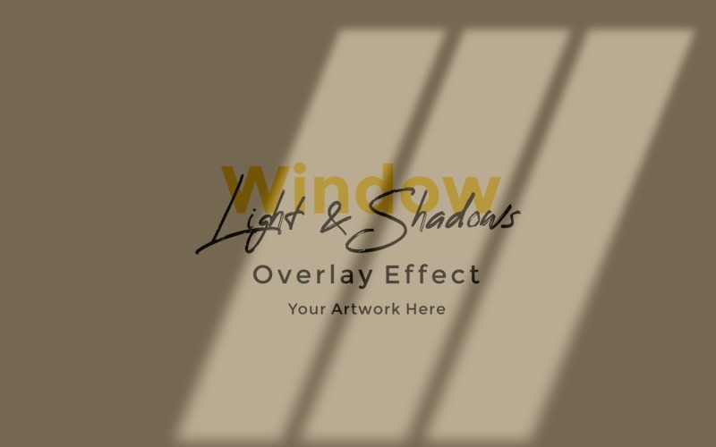 Okno Sunlight Shadow Overlay Effect Makieta 77