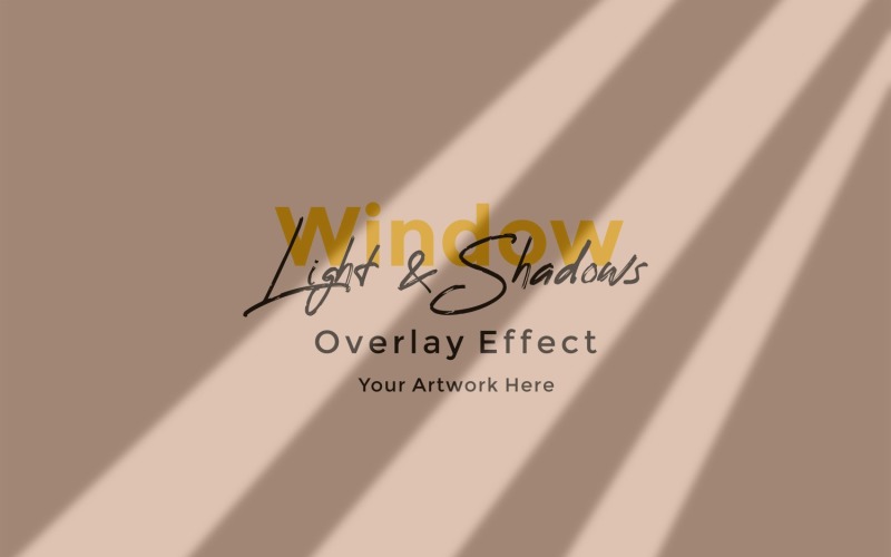 Window Sunlight Shadow Overlay Effect Mockup 10