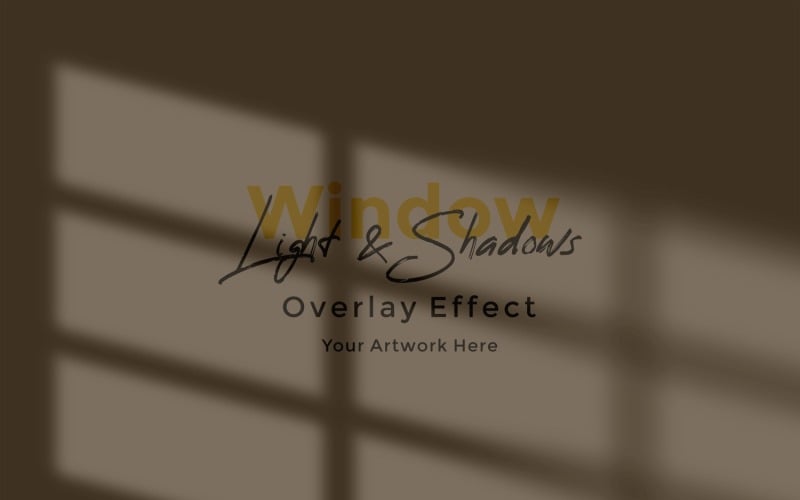 Fenster-Sonnenlicht-Schatten-Overlay-Effekt-Modell 23
