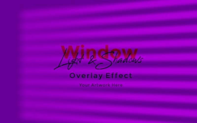 Window Sunlight Shadow Overlay Effect Mockup 56
