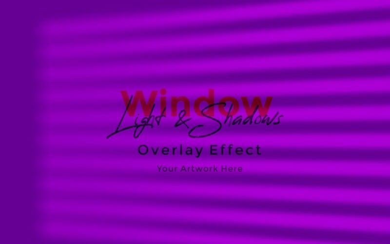 Window Sunlight Shadow Overlay Effect Mockup 56