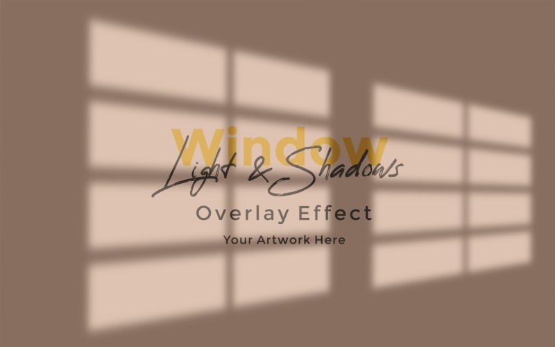Fenster-Sonnenlicht-Schatten-Overlay-Effekt-Modell 50
