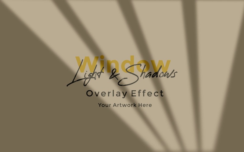 Makieta efektu nakładki cienia światła słonecznego okna 97