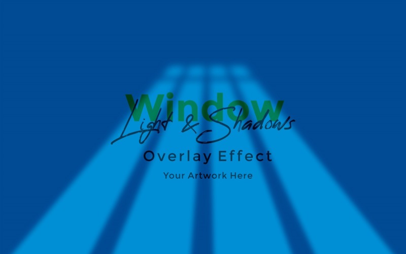 Мокап с эффектом наложения тени солнечного света окна 95