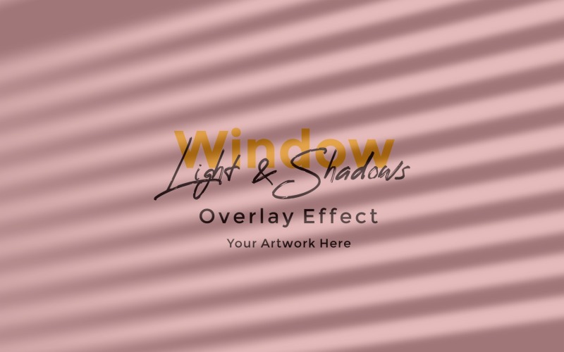 Window Sunlight Shadow Overlay Effect Mockup 59