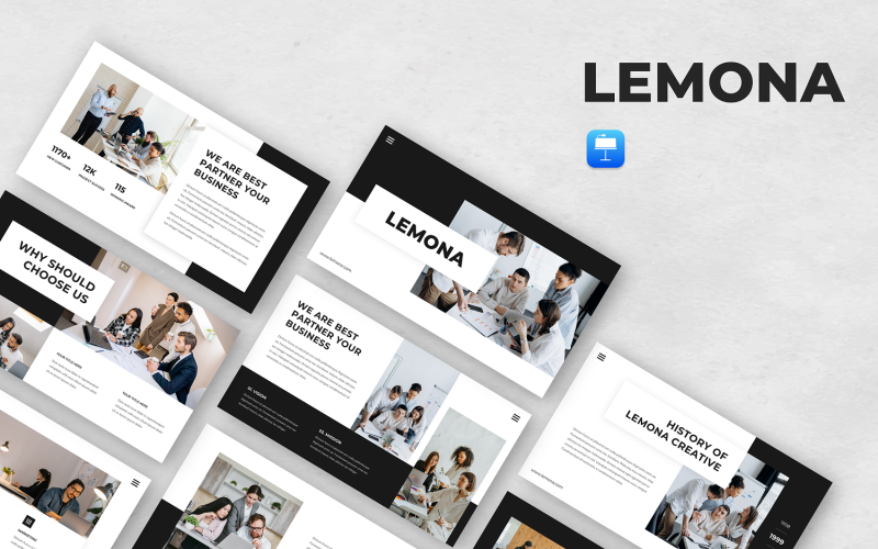 Lemona – Pitch Deck Keynote sablon