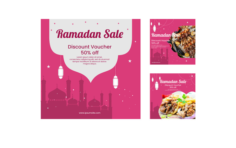 Modèle de Flyer de vente du Ramadan