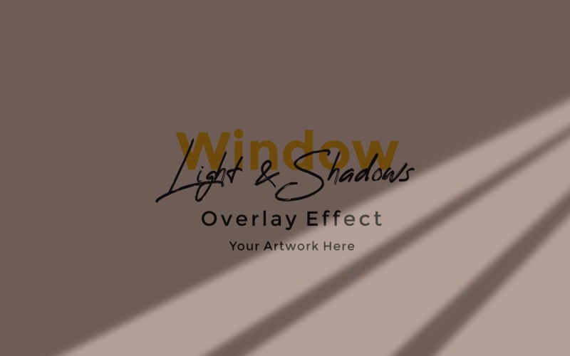 Window Sunlight Shadow Overlay Effect Mockup 108