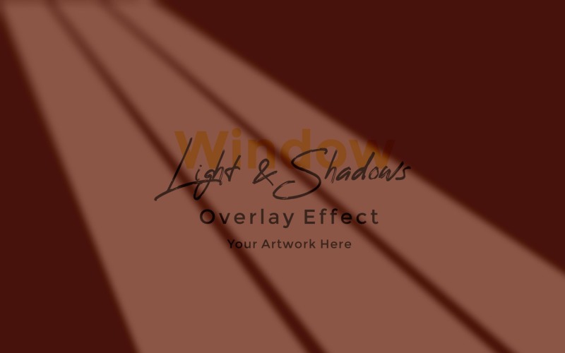 Window Sunlight Shadow Overlay Effect Mockup 111