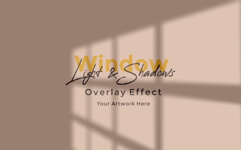 Window Sunlight Shadow Overlay Effect Mockup 150