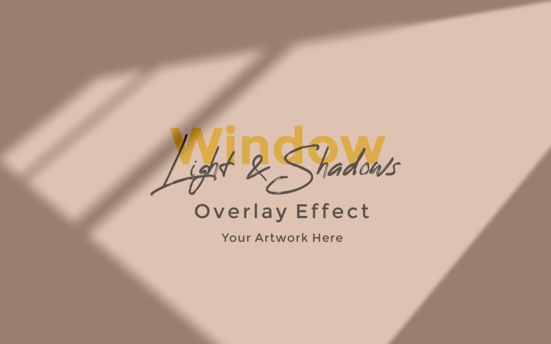 Window Sunlight Shadow Overlay Effect Mockup 160