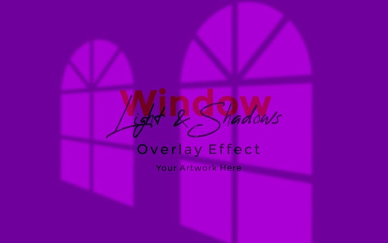 Window Sunlight Shadow Overlay Effect Mockup 186