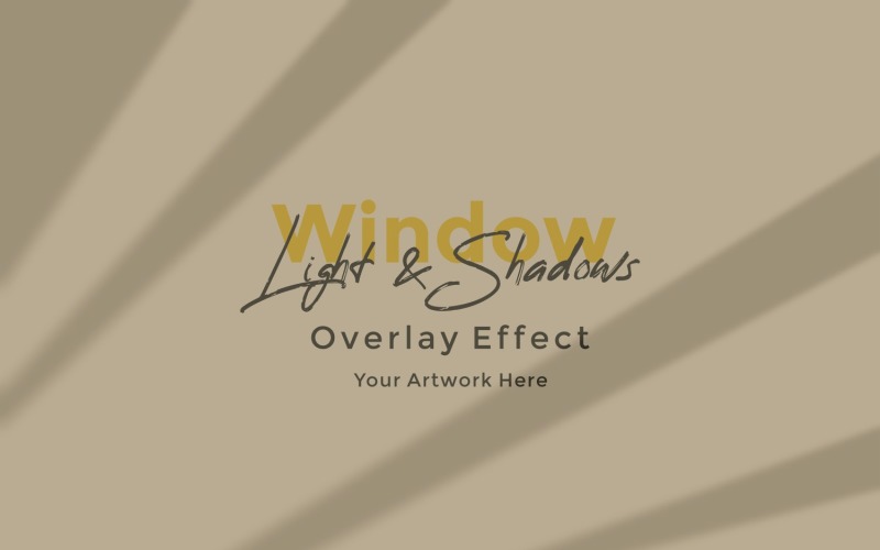 Window Sunlight Shadow Overlay Effect Mockup 207