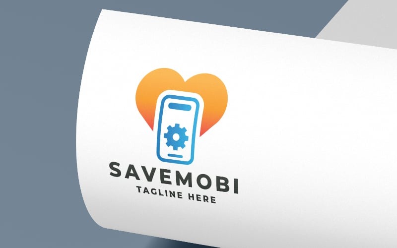 Bewaar Pro-sjabloon voor mobiel logo