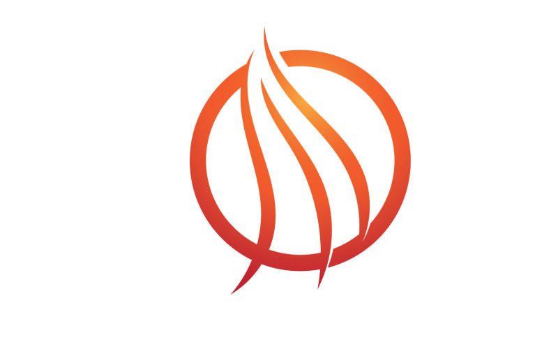 Logo linii włosów i wektor symboli v32